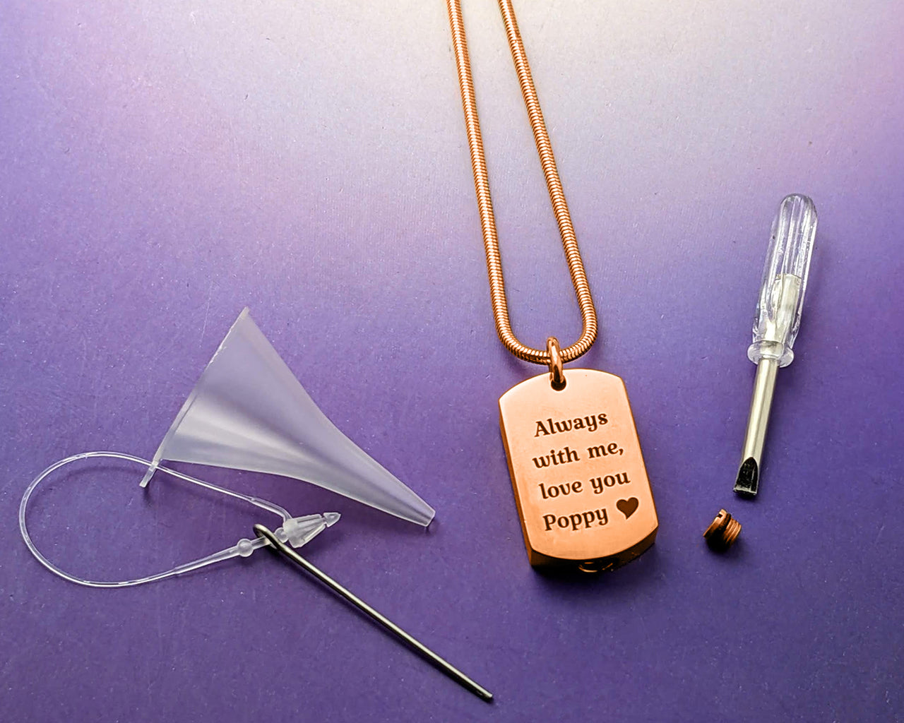 Memory Tag Cremation Necklace
