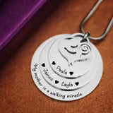 Mother's Disc Necklace