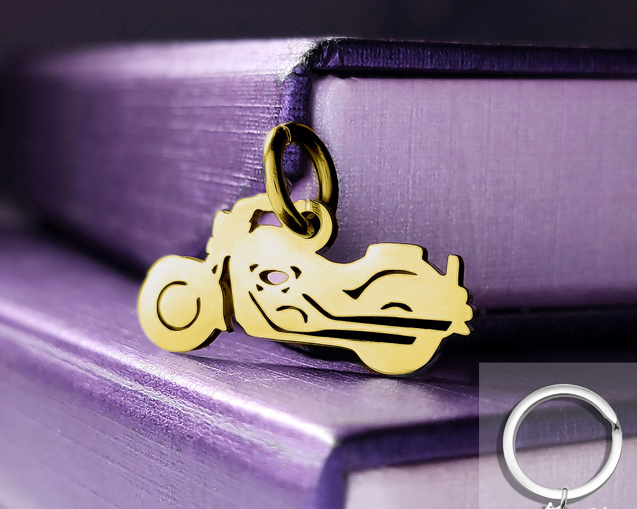 Motorbike Charm for Keyring