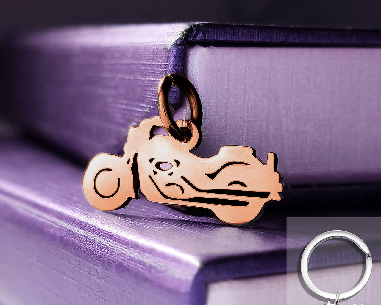 Motorbike Charm for Keyring