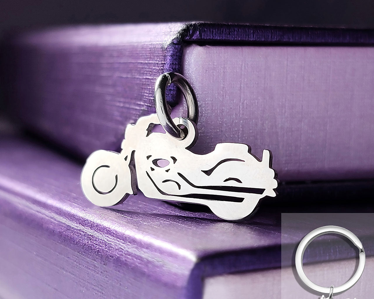 Motorbike Charm for Keyring