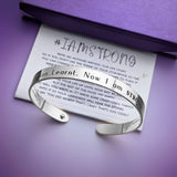 *I am STRONG Cuff Bangle - SILVER