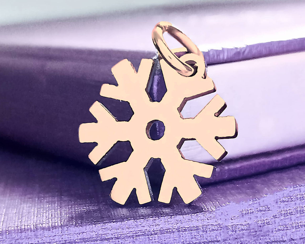 Snowflake Charm for Keyring