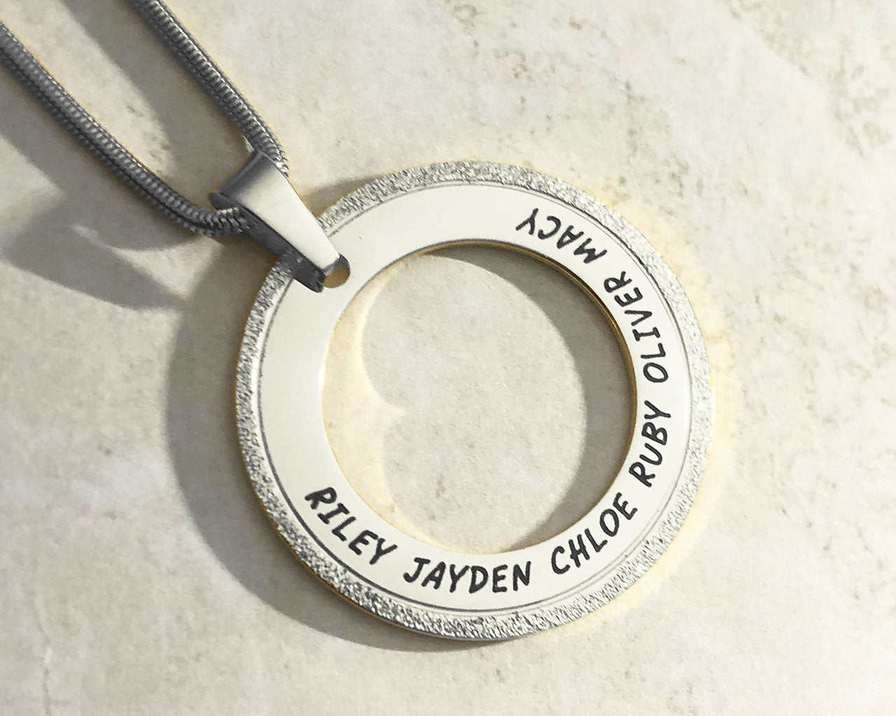 Sparkling Circle of Trust Necklace