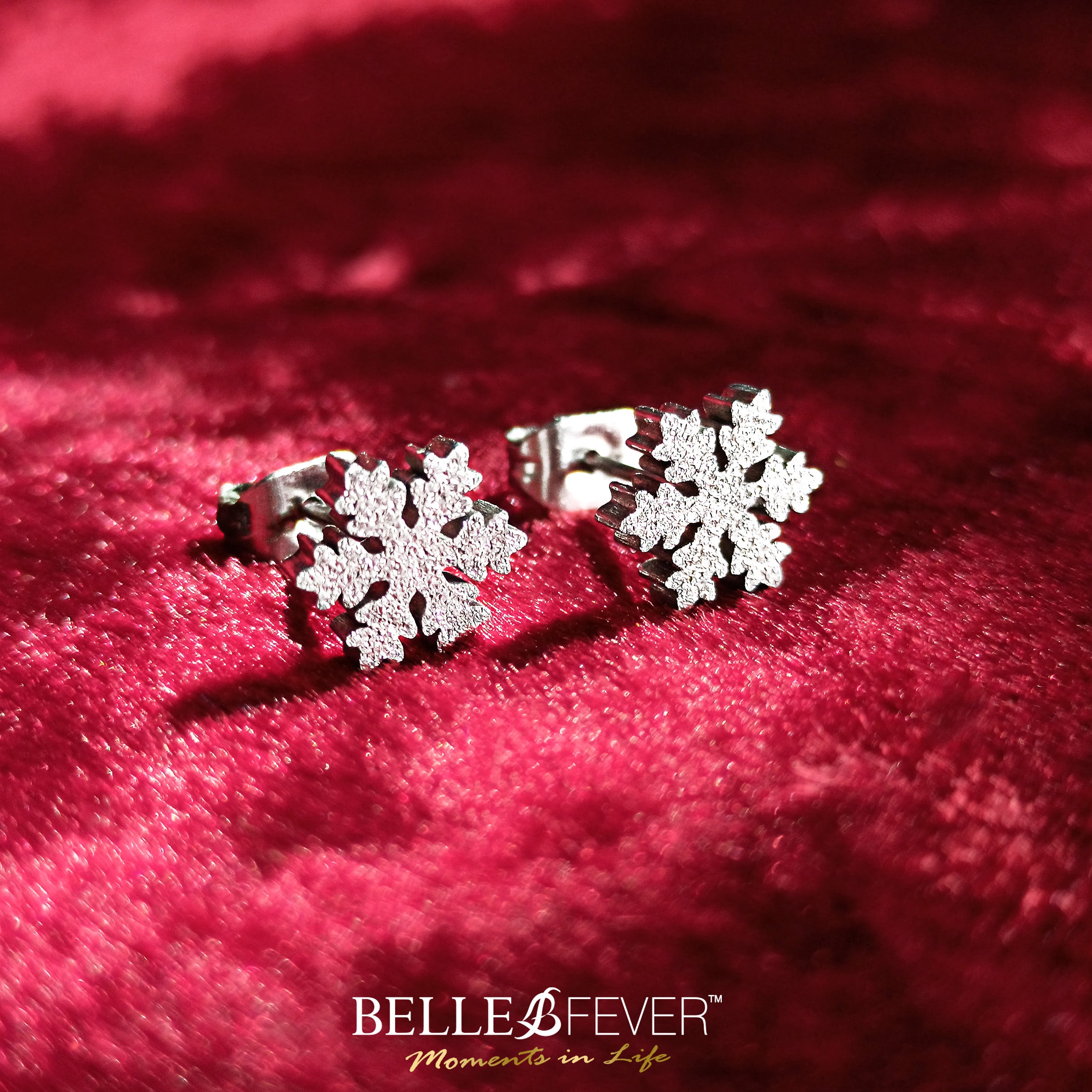 Sparkling Snowflake Earrings