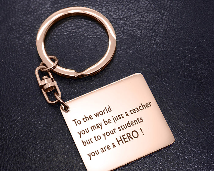 Teacher Hero Keyring