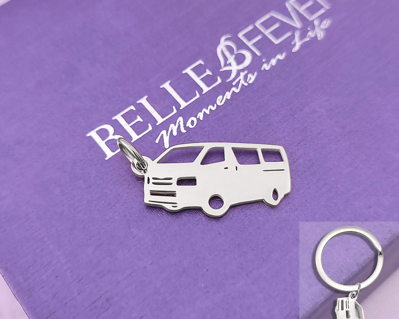 Courier Van Charm for Keyring