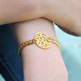 Belle Fever Tree bracelet worn on wrist, perfect mother  jewellery
