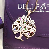 Tree of My Life Necklace with Birthstones