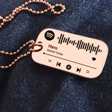 BUY ONE GET ONE FREE Personalised Music Tag