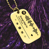 BUY ONE GET ONE FREE Personalised Music Tag