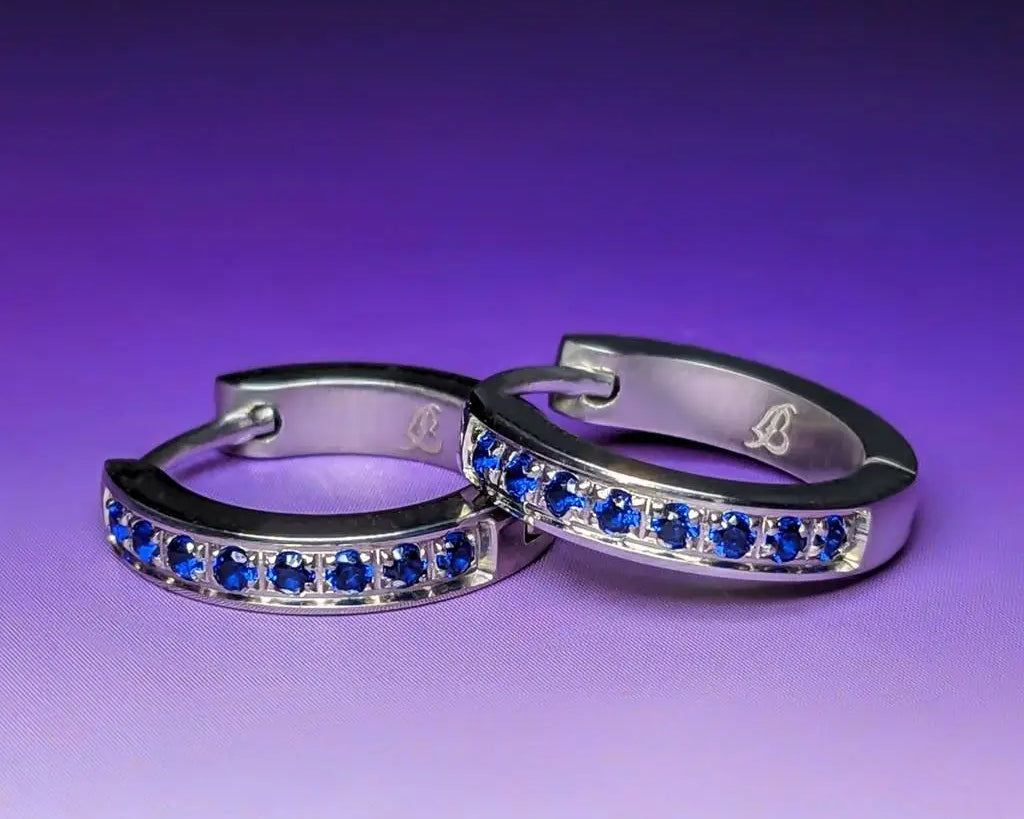 Zircon Hoop Earrings
