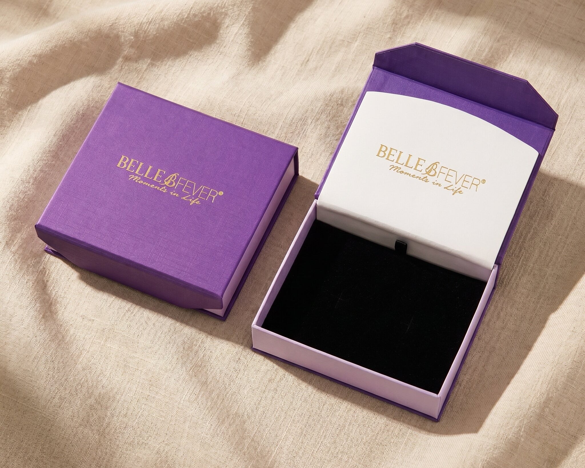 Belle Fever luxury gift box for jewellery gifting, premium keepsake packaging for necklaces and bracelets 