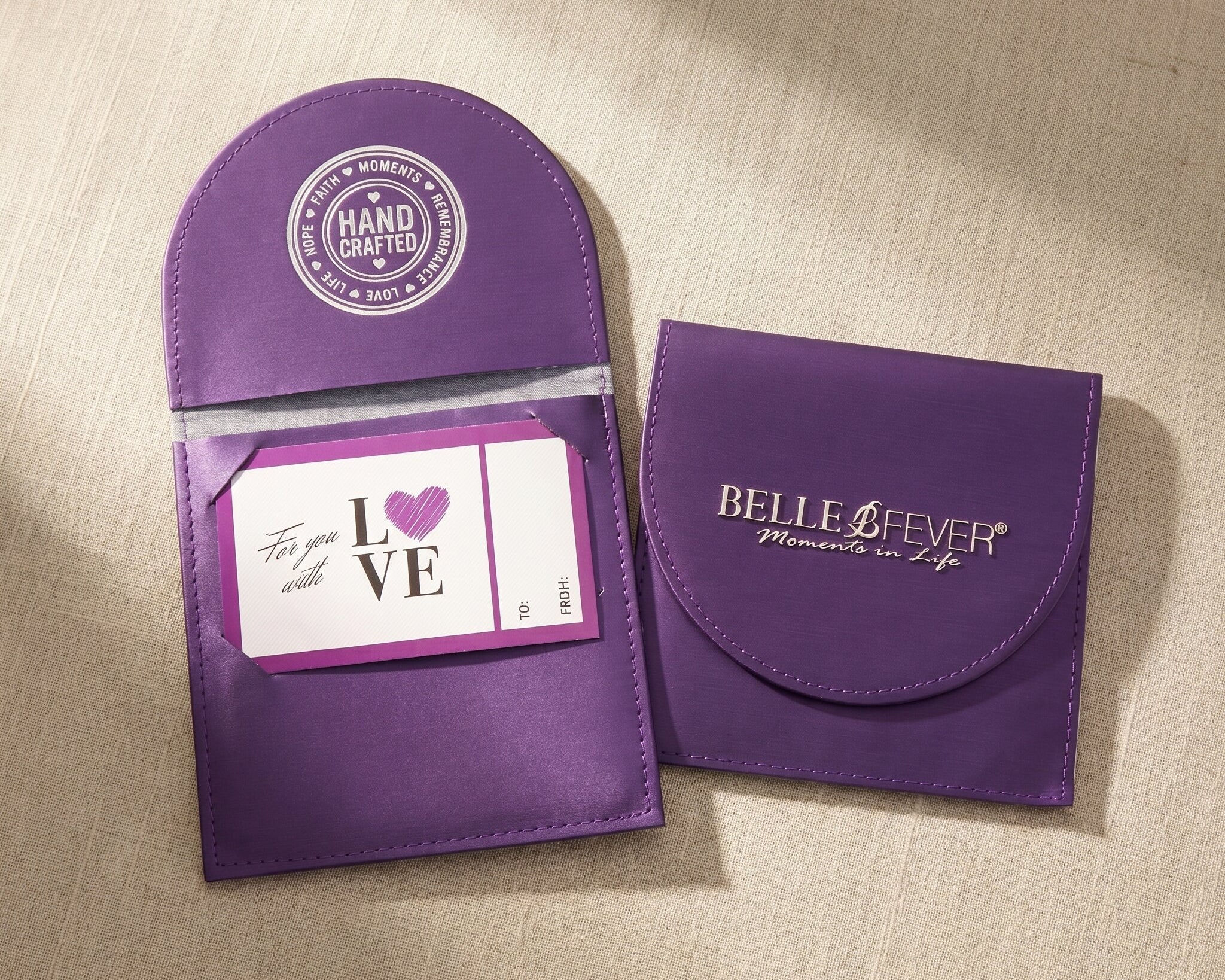 Belle Fever gift wallet for jewellery presentation, premium keepsake packaging for special gifts