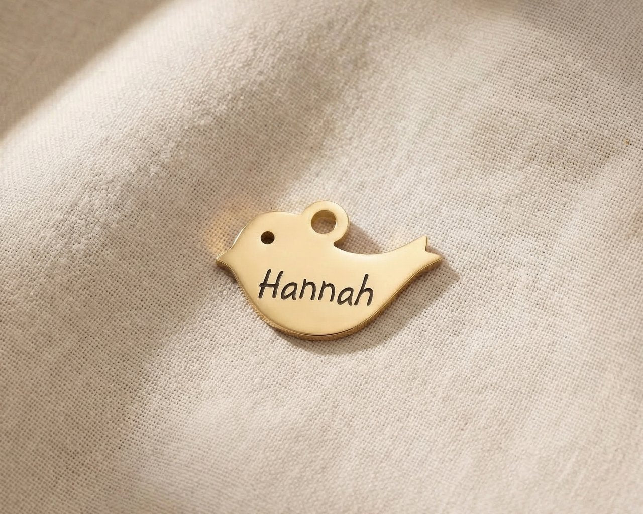 Personalized gold bird charm for Dream Locket bracelet symbolizing freedom, hope, and meaningful memories