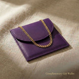 Curb chain necklace displayed with elegant jewelry gift wallet packaging