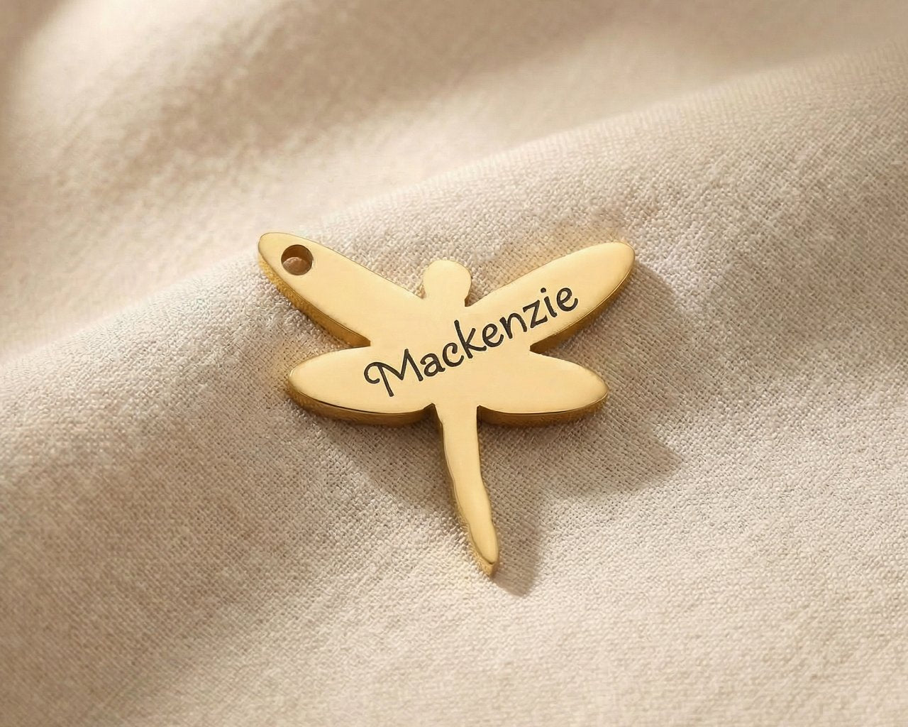 Gold dragonfly charm for Dream Locket bracelet symbolizing transformation, resilience, and emotional growth