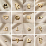 Dream locket charms collection with family figures, symbols, letters and decorative inserts