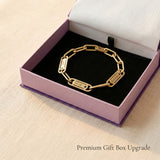 Endless Ties Bracelet presented in premium gift box, personalized link bracelet meaningful jewelry gift