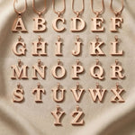 nitial Necklace alphabet options showing A to Z letter pendants for personalised jewellery