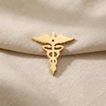 Gold medical symbol charm for Dream Locket bracelet honoring healthcare professionals and medical journeys