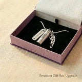 Memory Cremation Necklace presented in premium gift box, memorial jewellery keepsake gift
