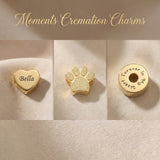Moments charm bracelet showing cremation charm option