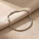 Moments charm bracelet in silver with modular charm system and polished finish