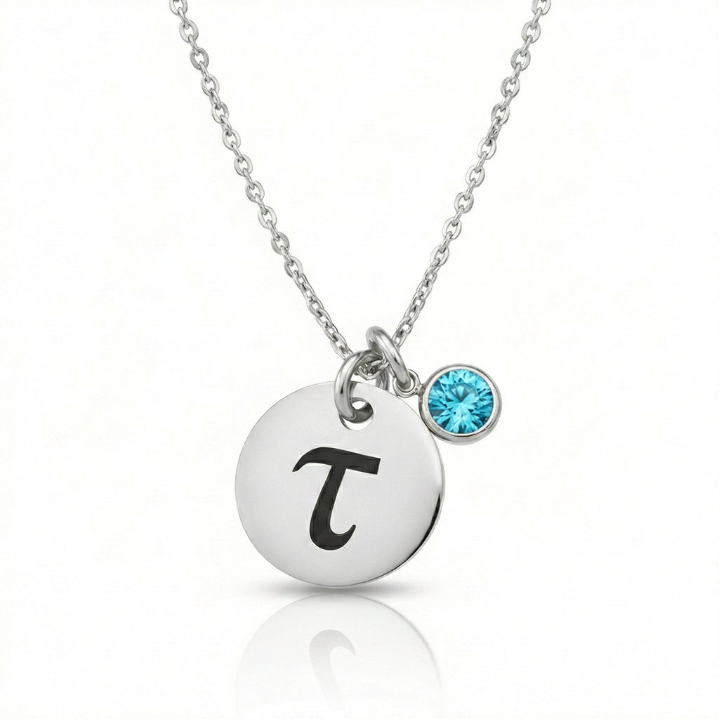 Silver Token of Love Necklace in white background - Mothers Jewellery by Belle Fever