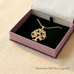 Tree of life necklace in premium gift box, meaningful jewellery gift presentation