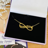 Double Infinity Name Necklace