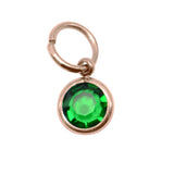 10th ROSE GOLD Hanging Birthstone Charm (Optional) - Options Variants