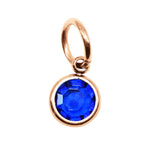 10th ROSE GOLD Hanging Birthstone Charm (Optional) - Options Variants