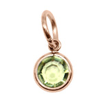 10th ROSE GOLD Hanging Birthstone Charm (Optional) - Options Variants