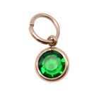 12th ROSE GOLD Hanging Birthstone Charm (Optional) - Options Variants