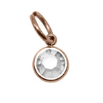 12th ROSE GOLD Hanging Birthstone Charm (Optional) - Options Variants