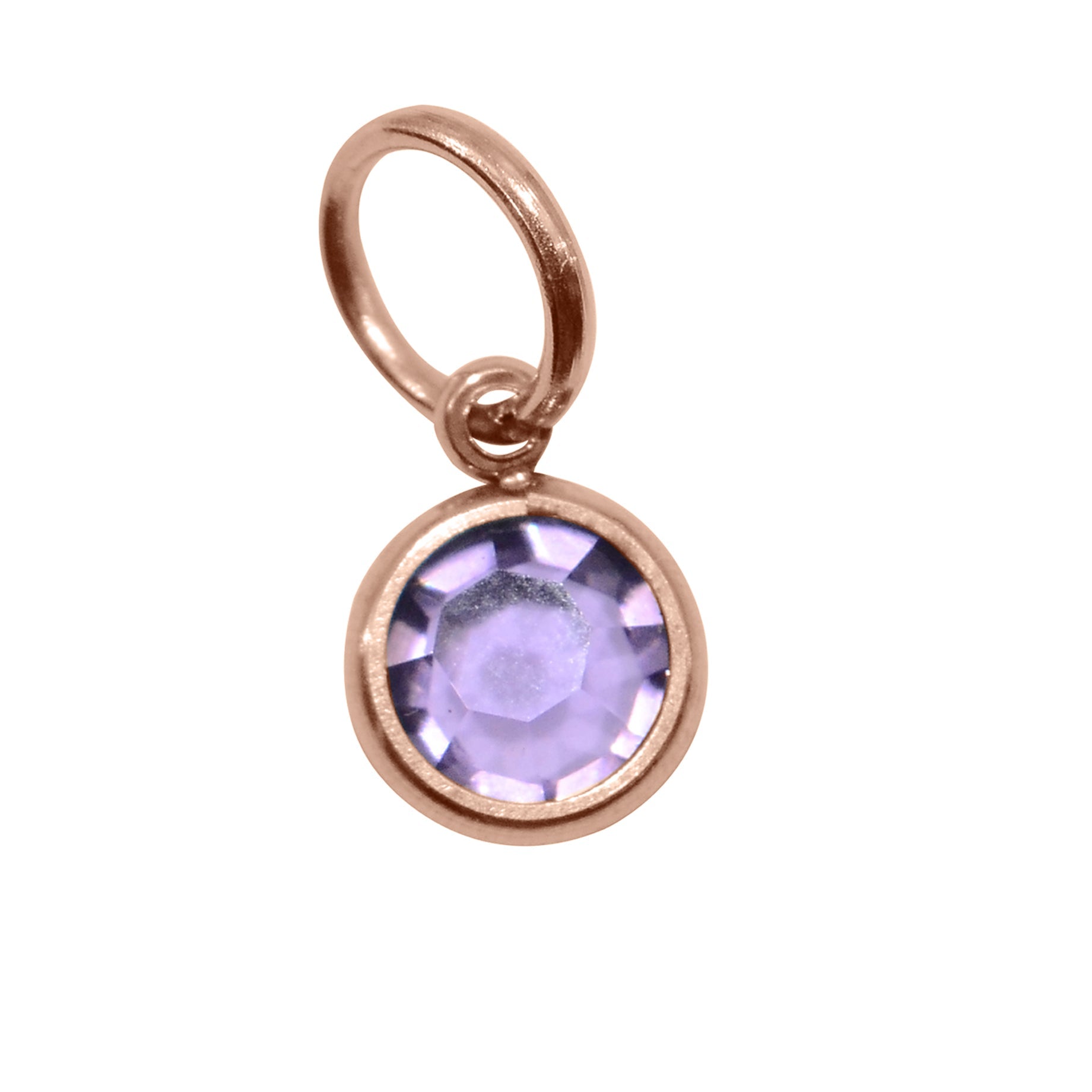 12th ROSE GOLD Hanging Birthstone Charm (Optional) - Options Variants