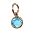 12th ROSE GOLD Hanging Birthstone Charm (Optional) - Options Variants