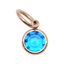 15th ROSE GOLD Hanging Birthstone Charm (Optional) - Options Variants