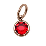 15th ROSE GOLD Hanging Birthstone Charm (Optional) - Options Variants