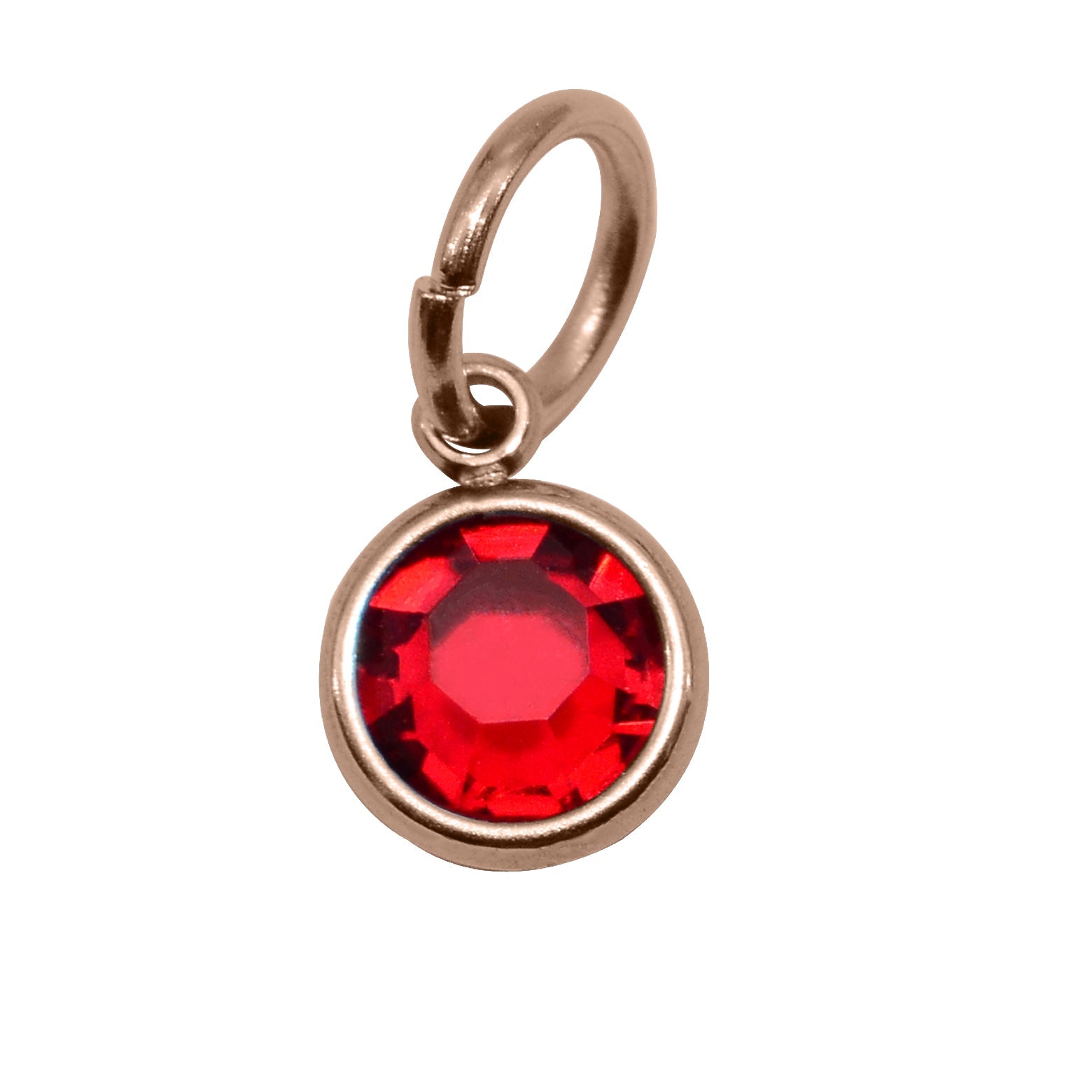 15th ROSE GOLD Hanging Birthstone Charm (Optional) - Options Variants