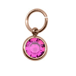 15th ROSE GOLD Hanging Birthstone Charm (Optional) - Options Variants