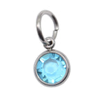 7th SILVER Hanging Birthstone Charm (Optional) - Options Variants