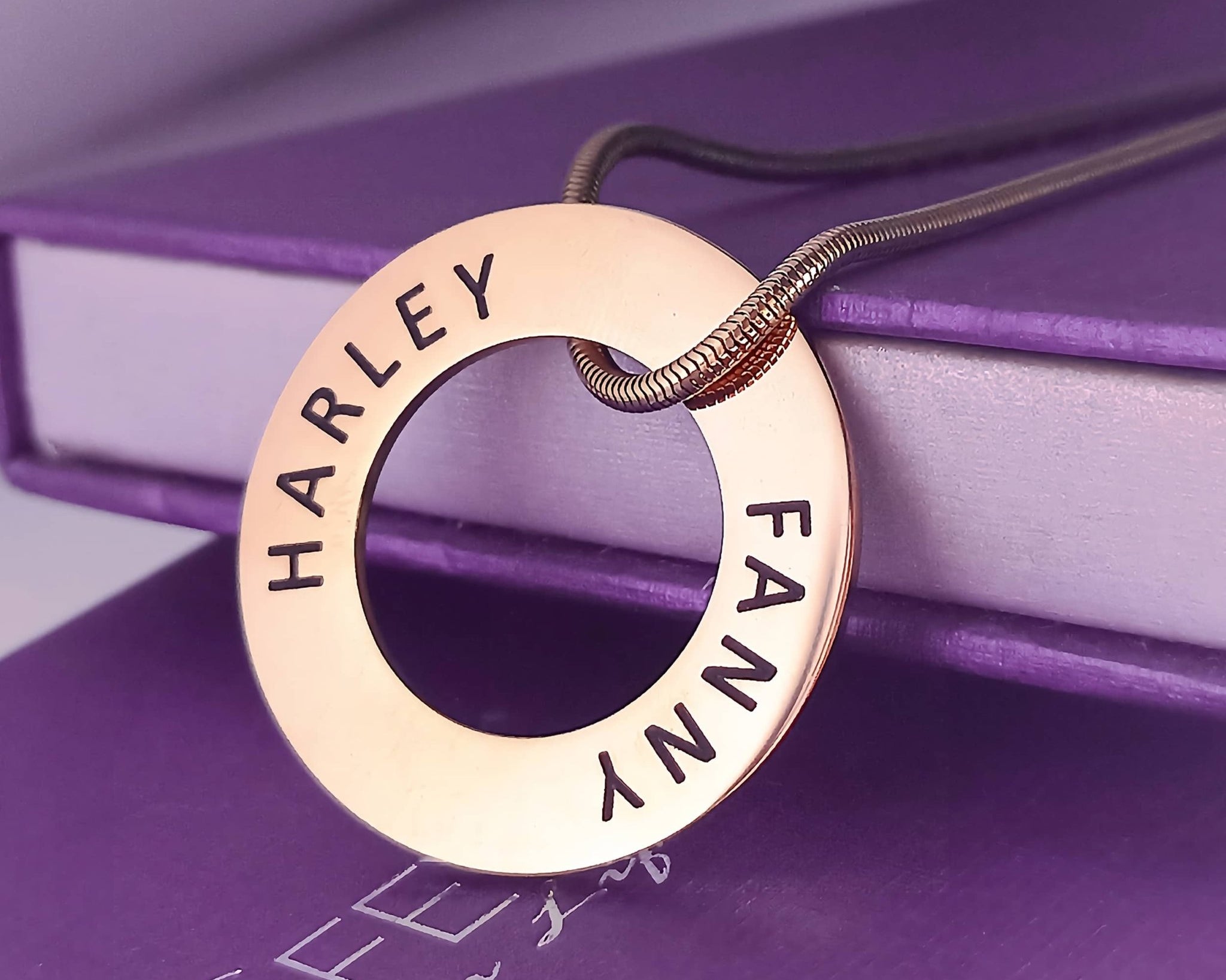 Always Forever Washer Necklace - Memorial & Cremation Jewellery by Belle Fever