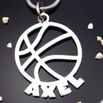 Basketball Name Necklace - Name Necklaces by Belle Fever