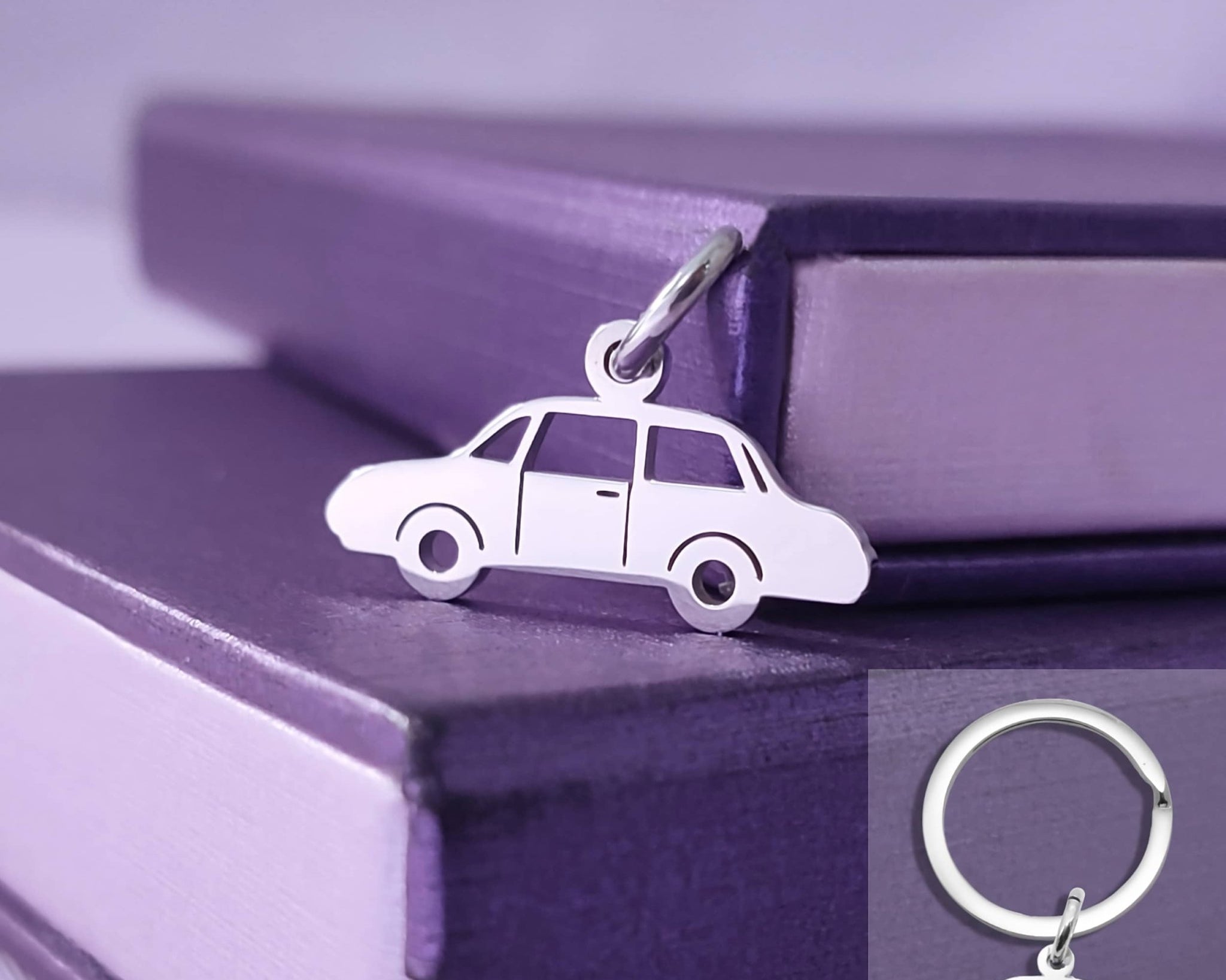 Car Charm for Keyring - Keyrings by Belle Fever