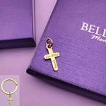 Cross Charm for Keyring - Keyrings by Belle Fever