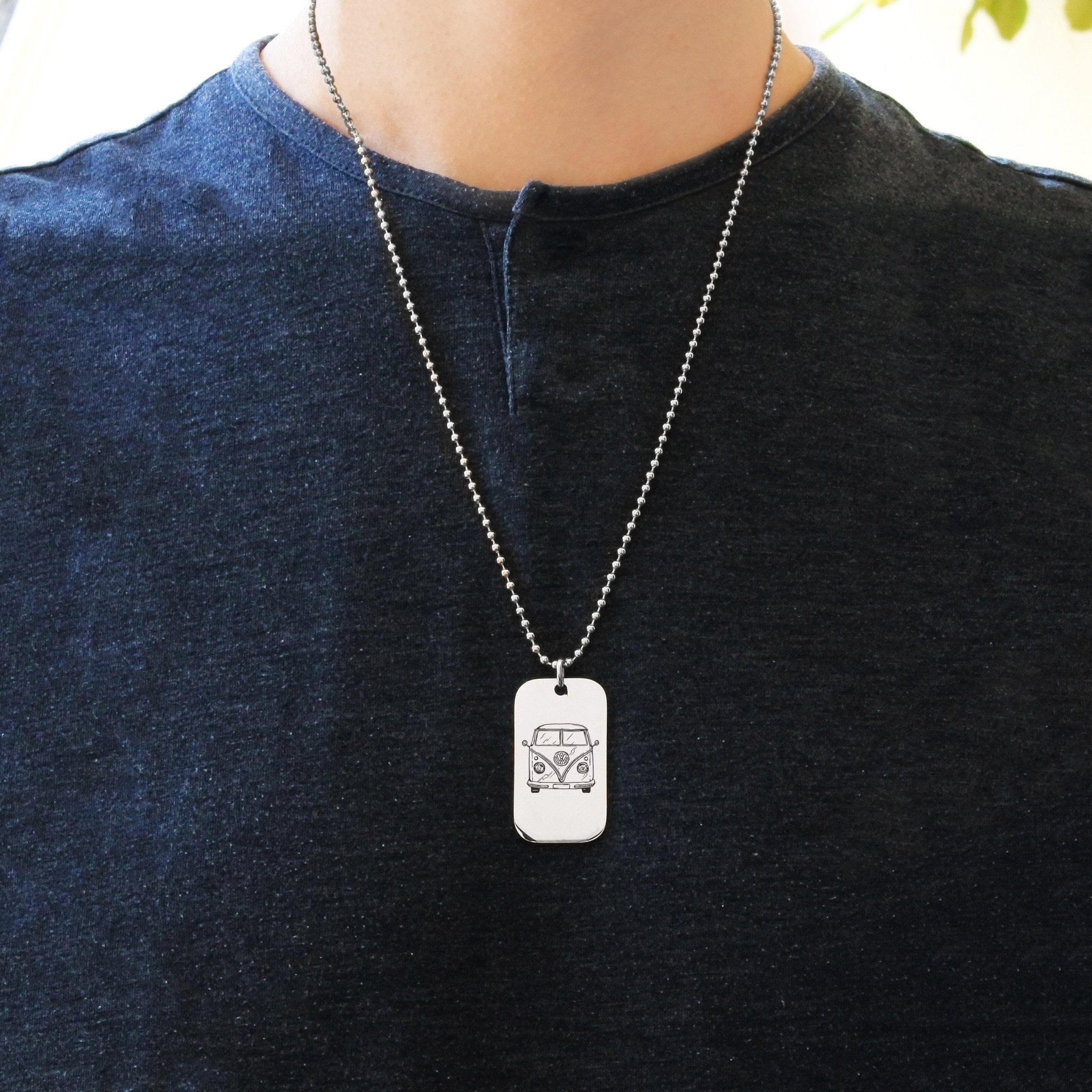 Dog tag discount necklace for boys