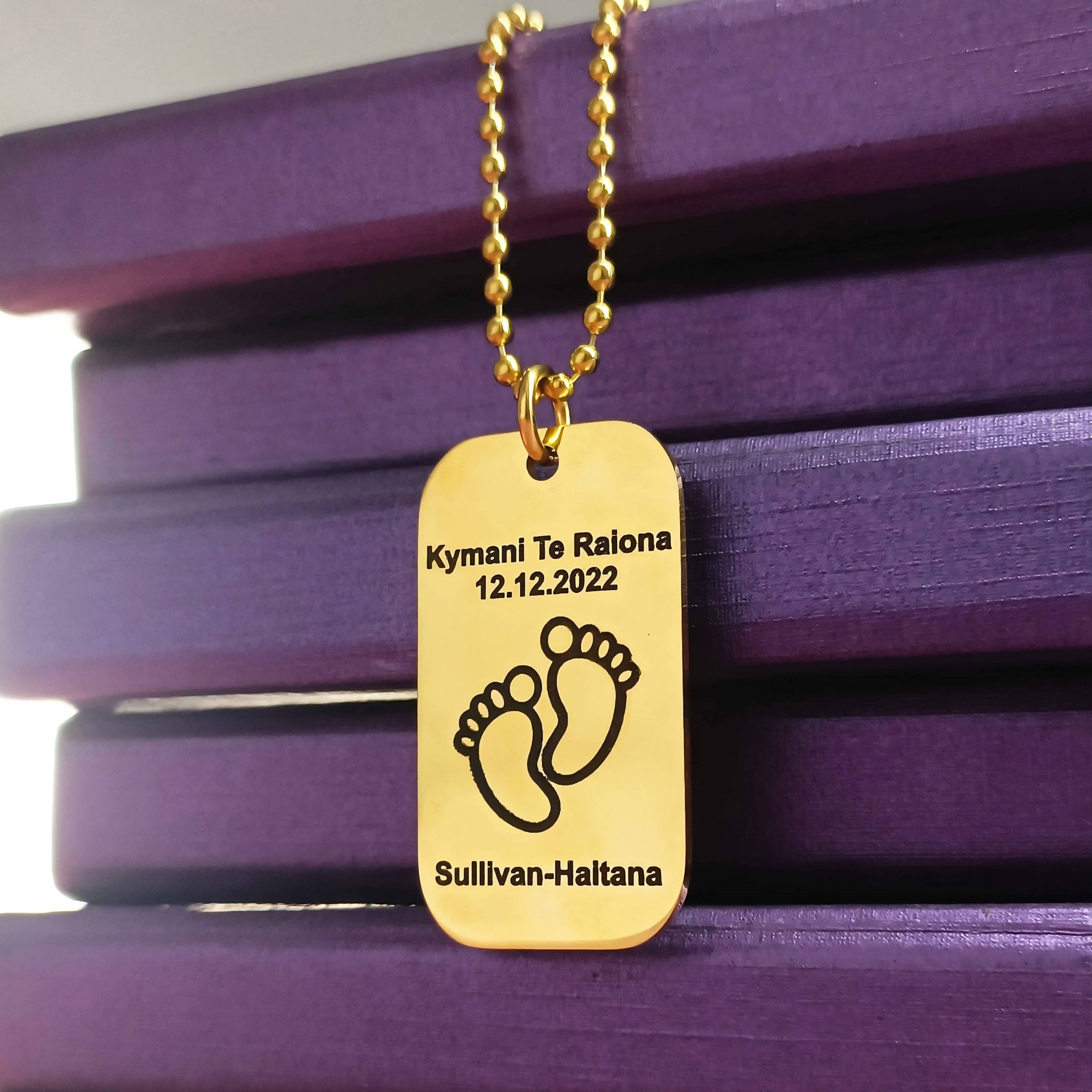 Baby dog deals tags necklace