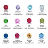 Melting Snowman Birthstone Necklace - Mothers Jewellery by Belle Fever